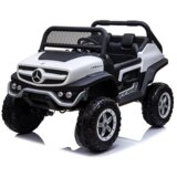 Sporting Machine Džip Mercedes na akumulator – Benz UNIMOG Beli - EVA Gume i Kožno sedište | Eponuda.com