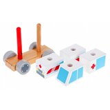  Drveni edukativni kombi hitne pomoći za sastavljanje - Ambulance | Shoptok.si