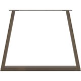  Noge za blagovaonski stol V-oblik 2 kom Prirodni čelik 90 x (72-73,3) cm Čelik | shoptok.hr