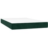 Box spring krevet s madracem tamnozeleni 120x200 cm baršunasti | shoptok.hr
