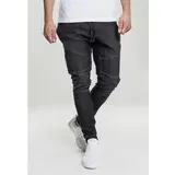 Urban Classics Biker Denim Jogpants black washed