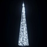 vidaXL Akrilni ukrasni stožac s LED svjetlima hladni bijeli 120 cm | shoptok.hr
