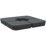 vidaXL Komplet podstavka za senčnik za križna stojala 100 kg PP | Shoptok.si