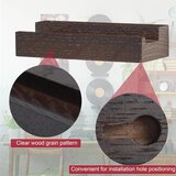 PHOENANCEE 12x stenska polica za vinilne plošče iz hrasta | Shoptok.si