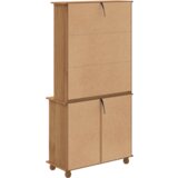 vidaXL hutra 'ASKIM'medena rjava 91x40x183 cm Trden bor les | Shoptok.si