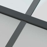  Klizna vrata crna 76x205 cm od kaljenog stakla i aluminija | shoptok.hr