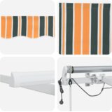  Samodejna retraktilna tenda z LED v Zeleni in Rumeni 600x350 cm, (22145956) | Shoptok.si