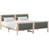  Okvir za krevet Tamno siva 200 x 200 cm tkanina | shoptok.hr