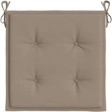 vidaXL jastuci za vrtne stolice 6 kom smeđe-sivi 50x50x3 cm od tkanine | shoptok.hr
