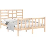  Posteljni okvir iz trdnega lesa 140x190 cm, (20647805) | Shoptok.si