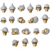 Green Stuff World Resin Skulls with Helmets Set | Set smolastih lobanja sa kacigama (40 kom, 1:48 razmera) | Eponuda.com