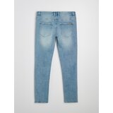 Sinsay Slim fit traperice s poderanim detaljima i ispranim efektom | shoptok.hr