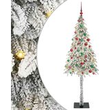 vidaXL Božično drevo med 300 LED z stojalom Bela 180 cm PE in jeklo | Shoptok.si