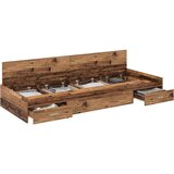  S uzglavljem s ladicama Staro drvo 80 x 200 cm Konstruirano drvo | shoptok.hr