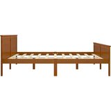  Posteljni okvir medeno rjav iz trdne borovine 200x200 cm, (20643070) | Shoptok.si