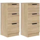Maison Chic 2 kosi Komode - Predalnik sonoma hrast 30x30x70 cm konstruiran les, (21722507) | Shoptok.si