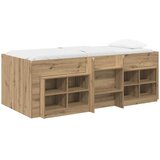  Loft krevet s ormarom 3 kom. Hrast artisan Konstruirano drvo Smeđa 90 x 190 cm | shoptok.hr