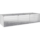  Povišeni vrtni krevet Srebrna 240 x 80 x 55 cm cinkani | shoptok.hr