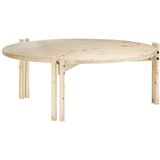 Karup Design Okrugao stolić za kavu od masivnog bora u prirodnoj boji ø 80 cm Sticks – | shoptok.hr