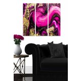 Wallity MDF1229857033 multicolor decorative mdf painting (3 pieces) Cene