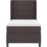 Box Spring Krevet s Madracem Tamno Smeđi 100x200 cm Tkanina | shoptok.hr