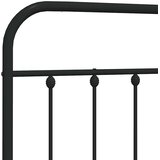  Metalno zamjensko uzglavlje crno 193 cm | shoptok.hr