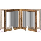  Vrata za pse s postoljem 2 pcs Staro drvo 100 x 100 cm | shoptok.hr