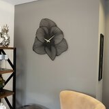  azalea metal wall clock - APS039 49 - black black decorative metal wall clock Cene