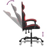  Okretna igraća stolica crno-crvena od umjetne kože | shoptok.hr