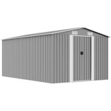  Vrtno spremište 257 x 392 x 181 cm metalno sivo | shoptok.hr