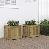 Maison Chic Vrtno cvetlično korito - Cvetlični Lonec 2 kosa impregnirana borovina, (21790506) | Shoptok.si