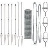 vidaXL Euro Ograda sa 7 Šiljaka 1.4x10 m Galvanizirani Čelik | shoptok.hr