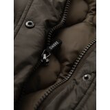 Ombre Men's quilted jacket in shirt cut - light brown | shoptok.hr