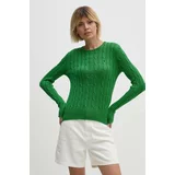 Polo Ralph Lauren Bombažen pulover zelena barva