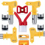 Rosfix SET BRIZGALNA GLAVA – 4 CURKE 215/311/317/517 + ZAŠČITA, 7/8" NAVOJ | ZA AGREGATE ZA BARVANJE, (5000076042) | Shoptok.si