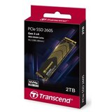 Transcend M.2 NVMe 2TB, 2280, PCIe Gen 5x4, 3D NAND, DRAM DDR4, Read up to 14,000 MB/s, Write up to 12,500 MB/s, Graphene Heatsink Cene