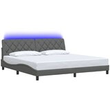  Okvir kreveta s LED-om bez madraca 200x200 cm od tkanine | Eponuda.com
