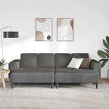  Tkaninska sofa s jastukom Tamno siva Baršunasta tkanina | shoptok.hr
