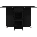  Blagovaonski stol 115 x 70 x 75 cm Konstruirano drvo Crni hrast | shoptok.hr