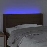  Posteljno vzglavje temno rjavo 103x16x78/88 cm blago, (20738219) | Shoptok.si