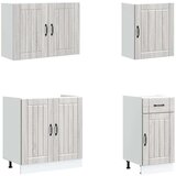  7-dijelni set kuhinjskih ormarića Kalmar konstruiranog drva | shoptok.hr
