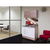 Flex-Well Majhna Kuhinja Z Aparati Samoa, Bela, Barva Hrasta | Shoptok.si
