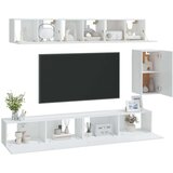  6-dijelni set TV ormarića bijeli od konstruiranog drva | shoptok.hr