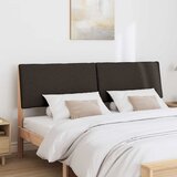  Tapecirani uzglavlje Crna 200 cm Čvrsto borovo drvo | shoptok.hr