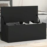 vidaXL Škatla za shranjevanje črna 90x35x35 cm inženirski les | Shoptok.si