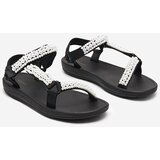 Resti Black women's sports sandals with Dotiss pearls- Footwear | Shoptok.si