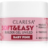 Claresa Soft&Easy Builder Gel osnovni gel za nohte odtenek Baby Pink 45 g Cene