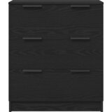  Kreveta 3 pcs Crni hrast 180 x 30 x 70 cm Konstruirano drvo | shoptok.hr