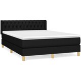 Maison Chic Box spring postelja - Vzmetna postelja z vzmetnico črna 140x200 cm blago SL14553, (21884519) | Shoptok.si