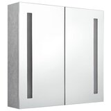  LED kupaonski ormarić s ogledalom boja betona 62 x 14 x 60 cm | shoptok.hr